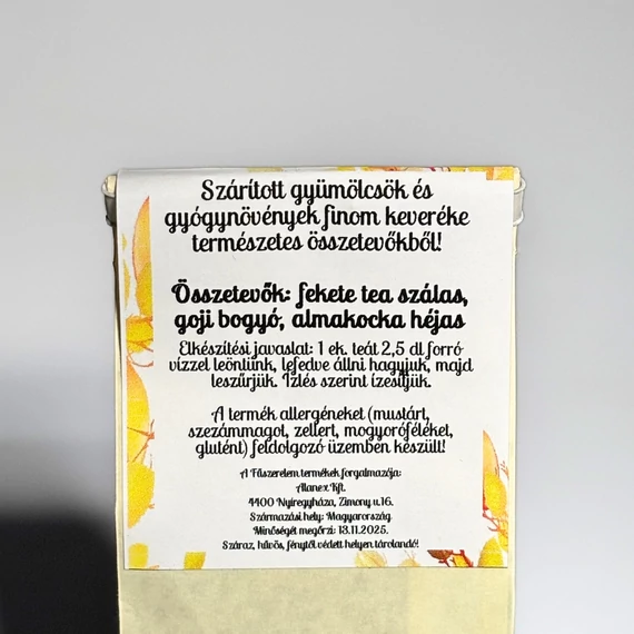 Ízműhely- Fekete tea almás - goji bogyós