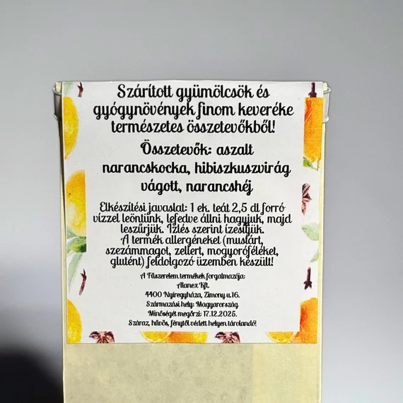 Ízműhely- Gyümölcstea narancsos
