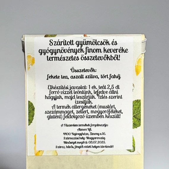 Ízműhely- Gyümölcstea szilvás fahéjas